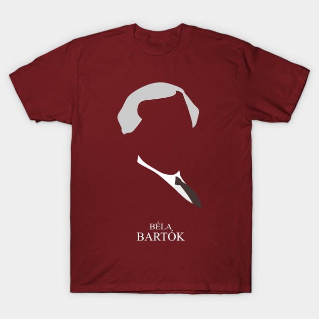 Béla Bartók - Minimalist Portrait T-Shirt by Wahyu Aji Sadewa